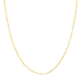 14k Yellow Gold Paper Clip Chain with Lobster Lock